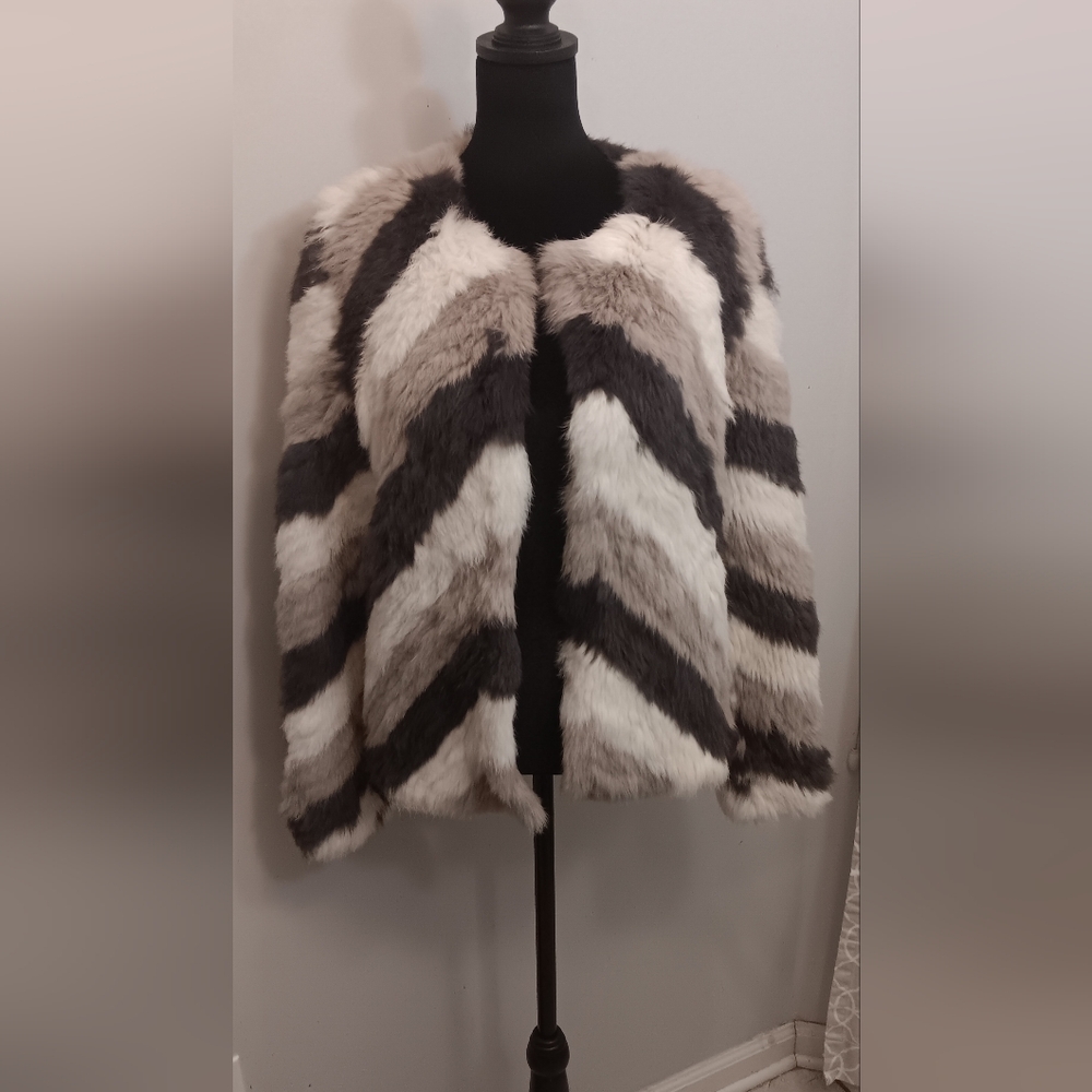 Love Token rabbit fur jacket